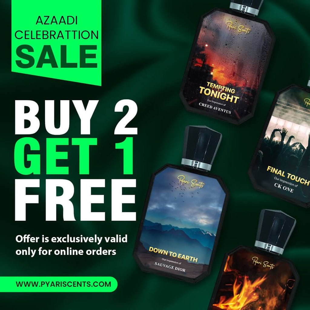 Buy 2 get 1 Free 50ML| Get 3 Perfumes in Price of 2 - Eid Sale